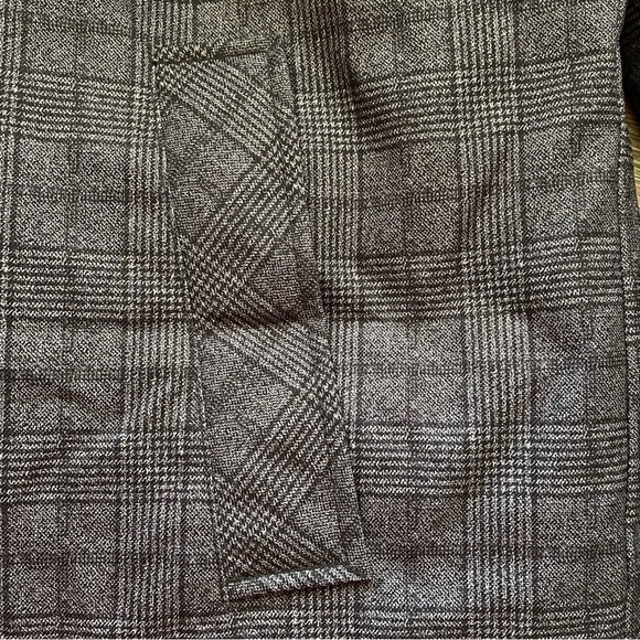 Zara Removable Collar Coat Plaid Size Large - Picture 9 of 14